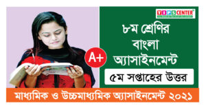 অষ্টম শ্রেণির এসাইনমেন্ট বাংলা সমাধান | Class 8 Bangla assignment 5th week