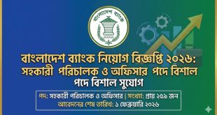 বাংলাদেশ ব্যাংক নিয়োগ বিজ্ঞপ্তি ২০২৬